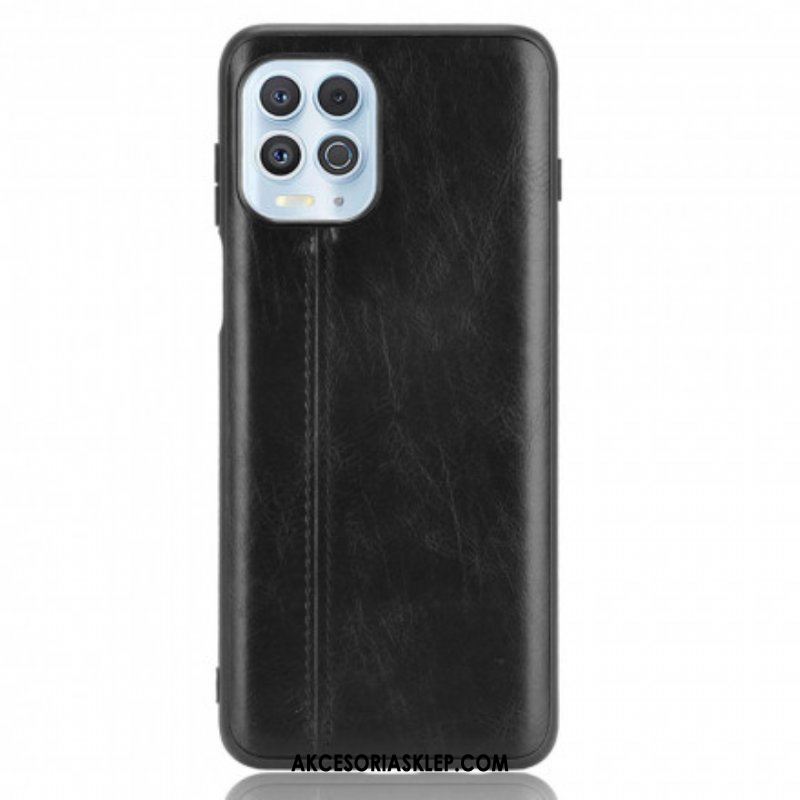 Etui do Moto G100 Skórzany Efekt Couture