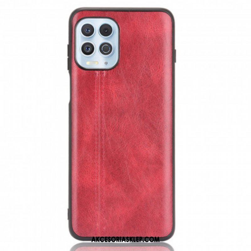 Etui do Moto G100 Skórzany Efekt Couture