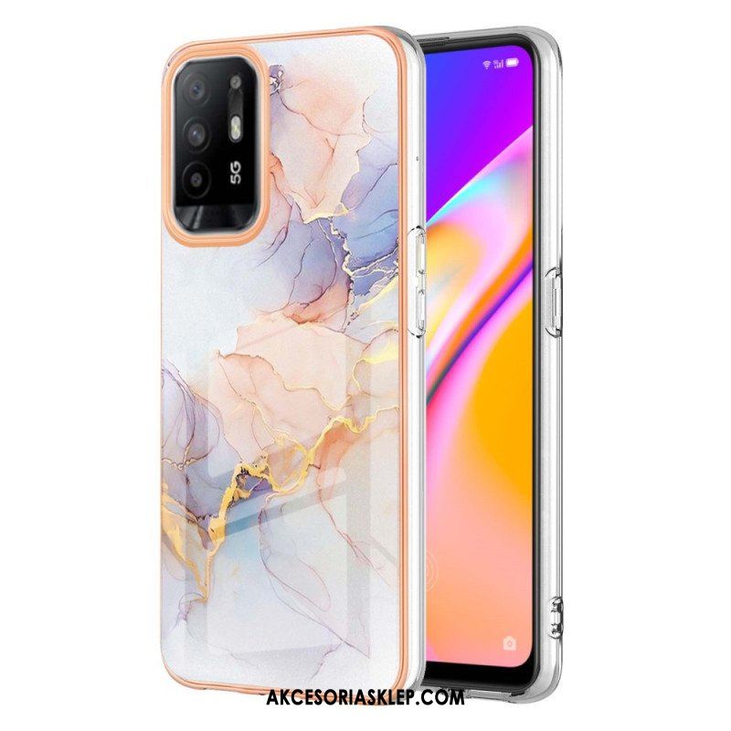 Etui do Oppo A94 5G Pastelowy Marmur