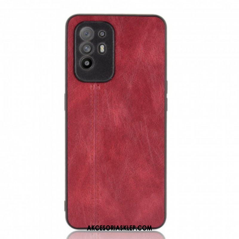 Etui do Oppo A94 5G Skórzany Efekt Couture