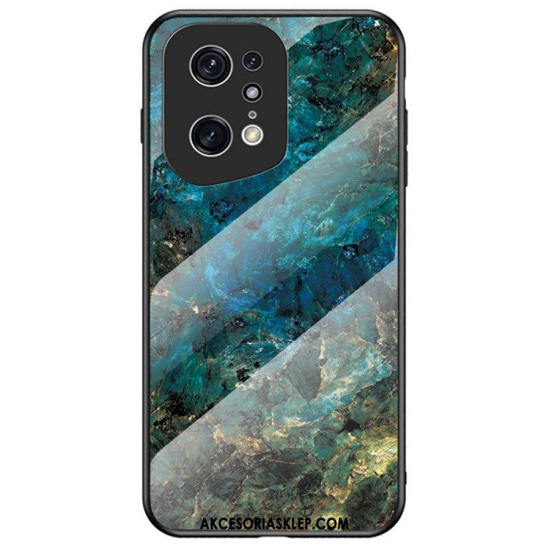 Etui do Oppo Find X5 Pro Szkło Hartowane W Kolorach Marmuru