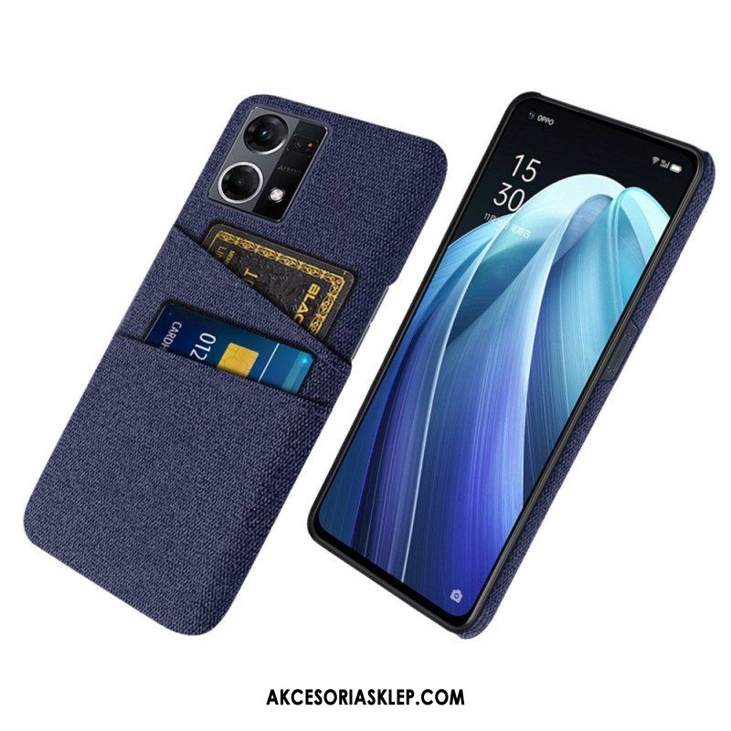 Etui do Oppo Reno 7 Posiadacz Karty Tkaniny