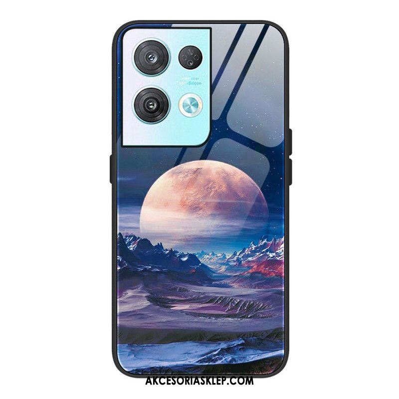 Etui do Oppo Reno 8 Pro Szkło Hartowane Kosmiczne