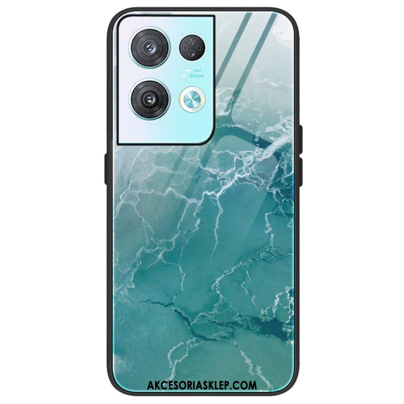 Etui do Oppo Reno 8 Pro Szkło Hartowane W Kolorach Marmuru