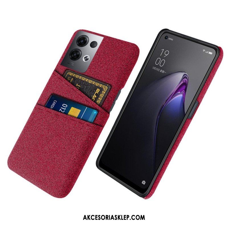 Etui do Oppo Reno 8 Pro Tkanina Na Karty