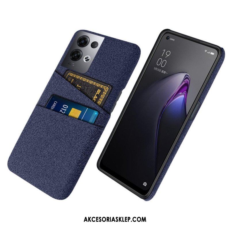 Etui do Oppo Reno 8 Pro Tkanina Na Karty