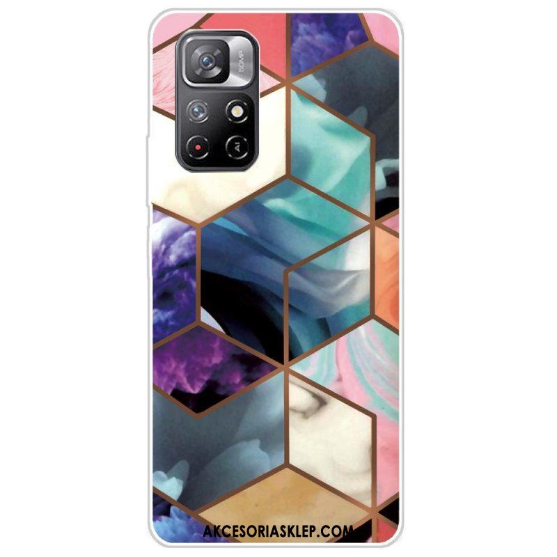 Etui do Poco M4 Pro 5G Designerski Marmur