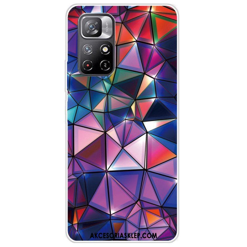 Etui do Poco M4 Pro 5G Elastyczna Geometria