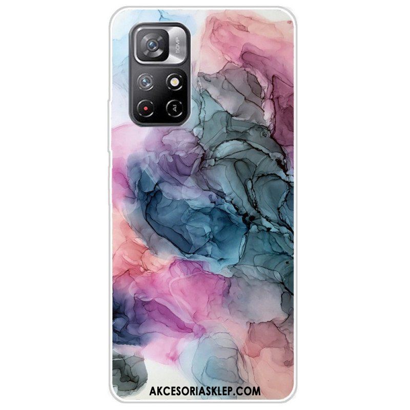 Etui do Poco M4 Pro 5G Kolorowy Marmur