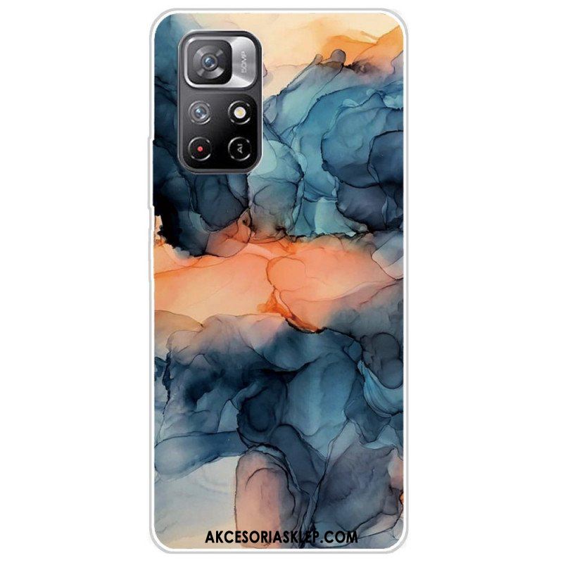 Etui do Poco M4 Pro 5G Kolorowy Marmur