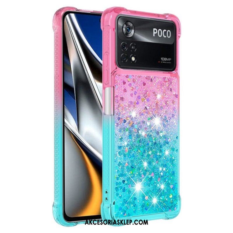 Etui do Poco X4 Pro 5G Kolorowe Cekiny