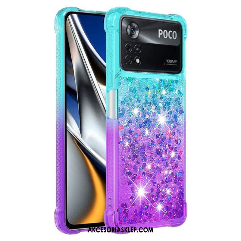 Etui do Poco X4 Pro 5G Kolorowe Cekiny