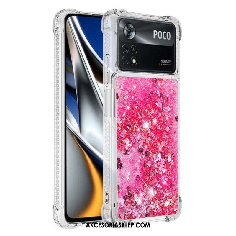 Etui do Poco X4 Pro 5G Pragnienia Cekiny