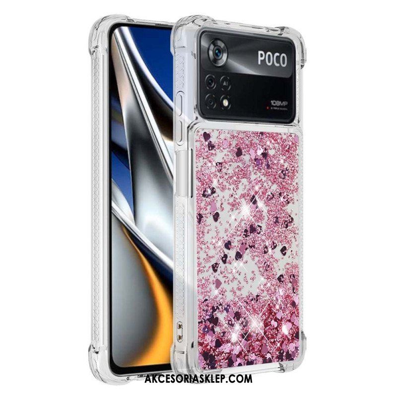 Etui do Poco X4 Pro 5G Pragnienia Cekiny