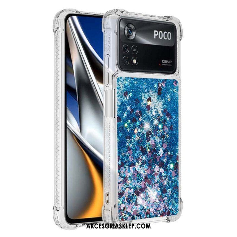 Etui do Poco X4 Pro 5G Pragnienia Cekiny