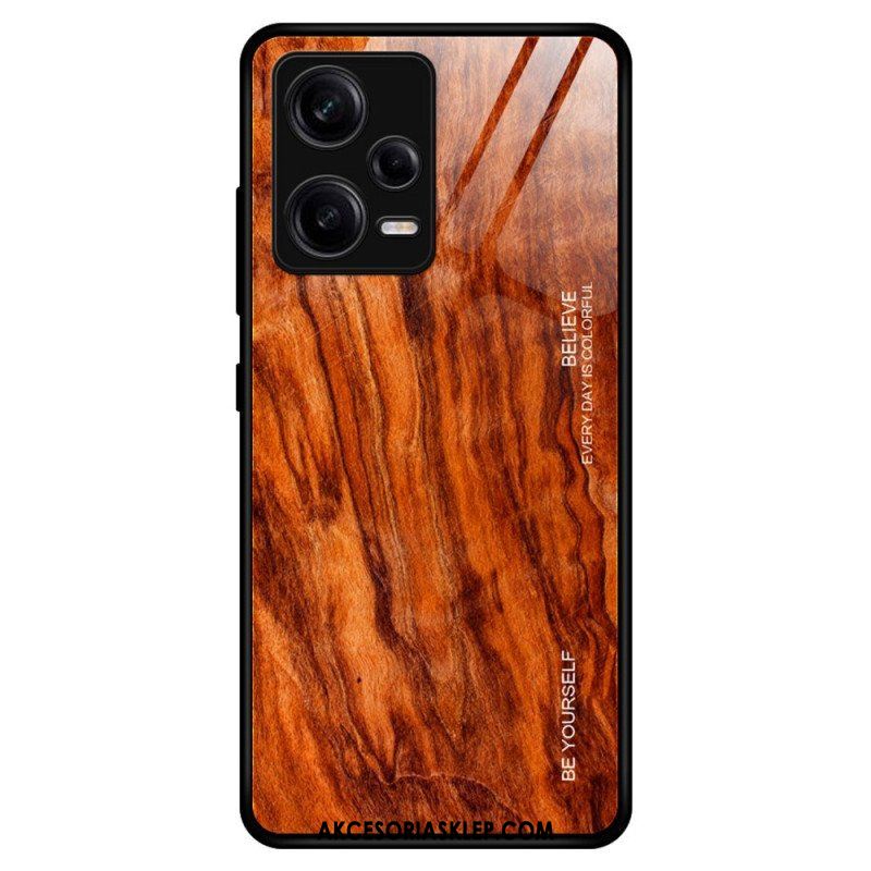 Etui do Poco X5 Pro 5G Szkło Hartowane W Stylu Drewna