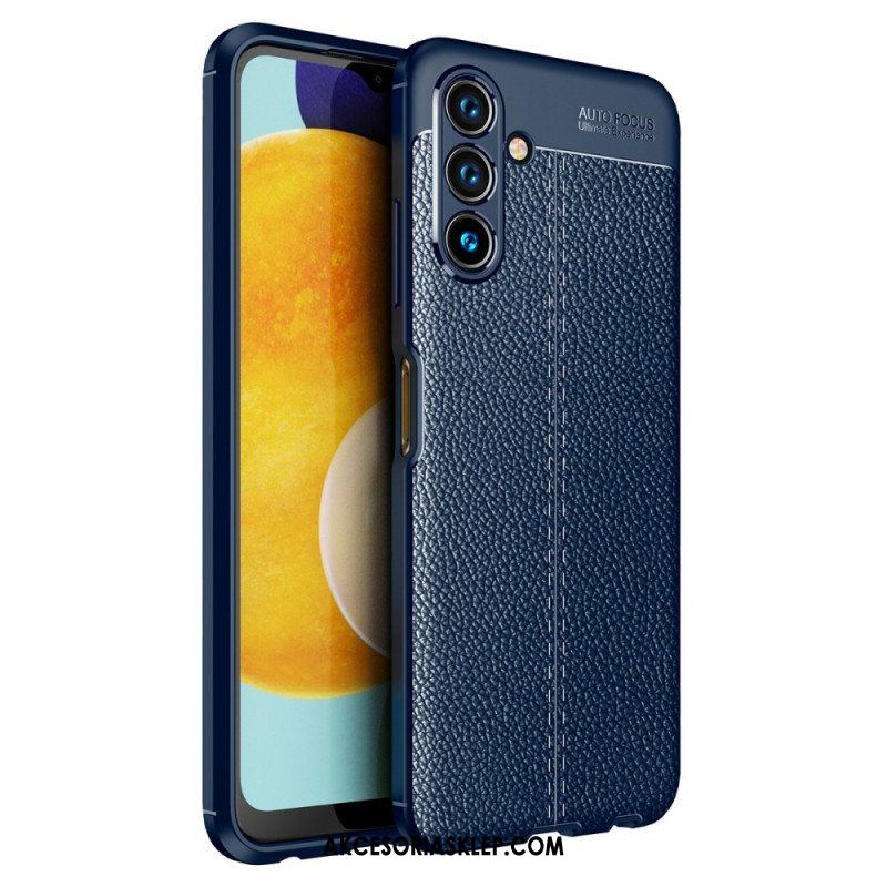 Etui do Samsung Galaxy A13 5G / A04s Efekt Skóry Liczi Z Podwójną Linią