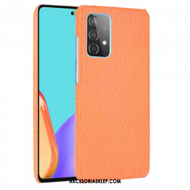 Etui do Samsung Galaxy A52 4G / A52 5G / A52s 5G Efekt Skóry Krokodyla