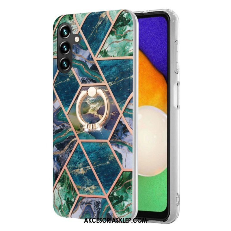 Etui do Samsung Galaxy A54 5G Marmur Ze Wspornikiem Pierścienia