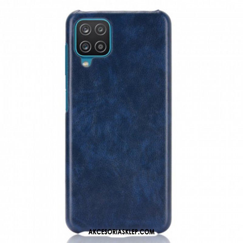 Etui do Samsung Galaxy M12 / A12 Efekt Skóry Liczi