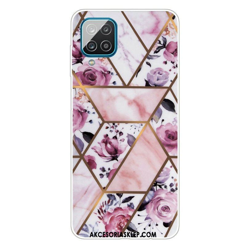 Etui do Samsung Galaxy M12 / A12 Geometryczny Marmur