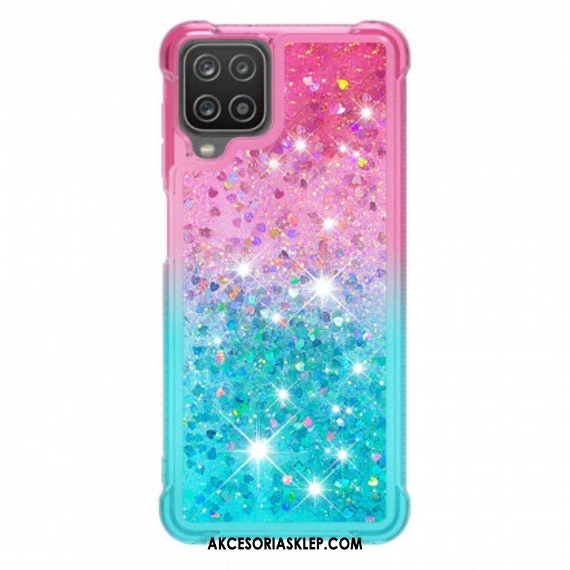 Etui do Samsung Galaxy M12 / A12 Kolory Cekinów