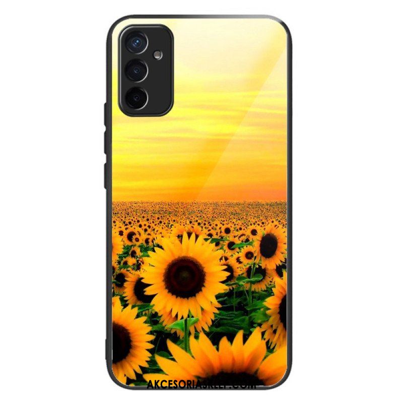 Etui do Samsung Galaxy M13 Słoneczniki Odmiany Szkła Hartowanego