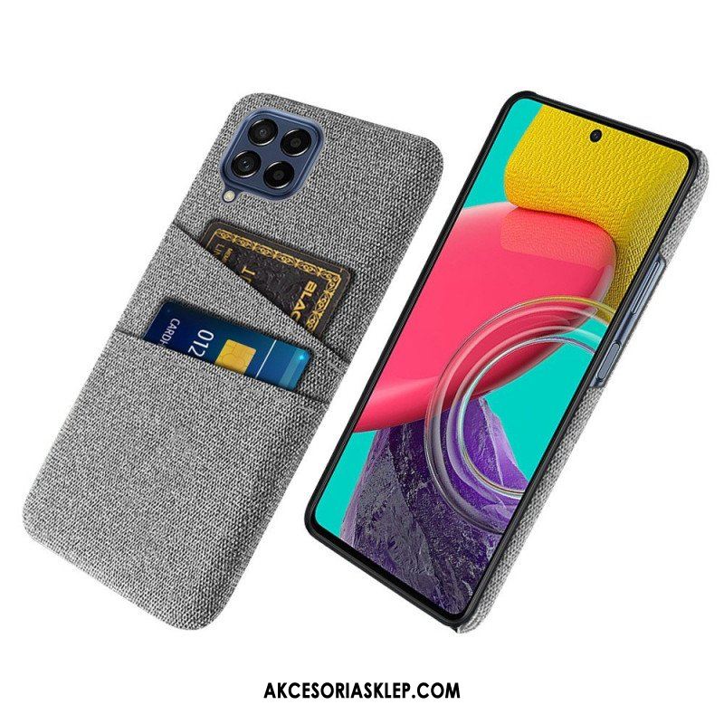 Etui do Samsung Galaxy M53 5G Posiadacz Karty Z Tkaniny