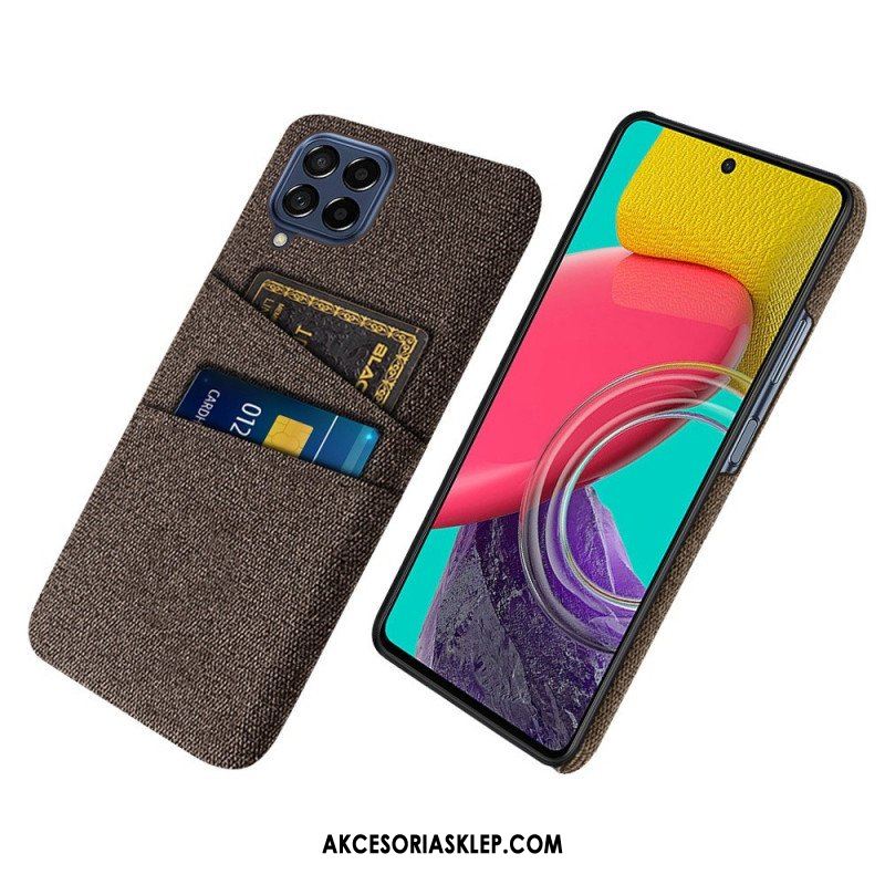 Etui do Samsung Galaxy M53 5G Posiadacz Karty Z Tkaniny