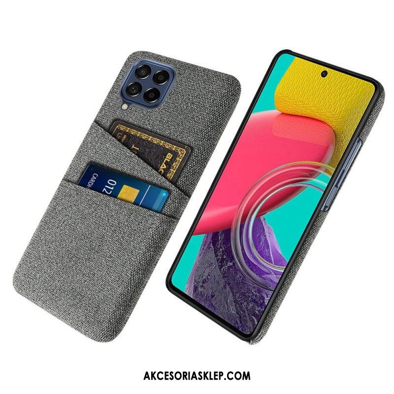 Etui do Samsung Galaxy M53 5G Posiadacz Karty Z Tkaniny