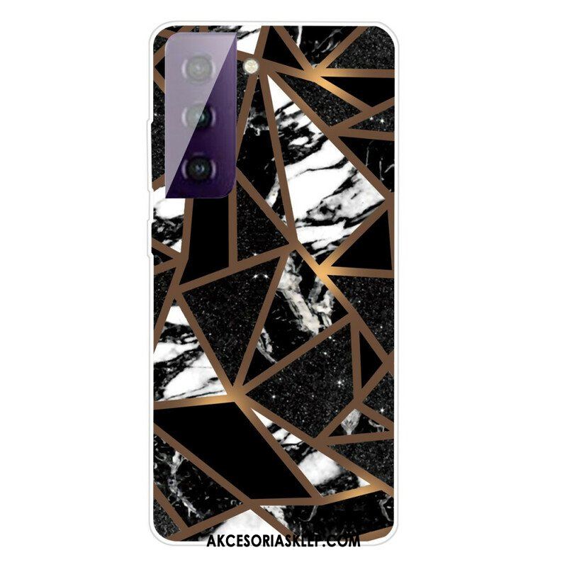 Etui do Samsung Galaxy S21 5G Geometryczny Marmur