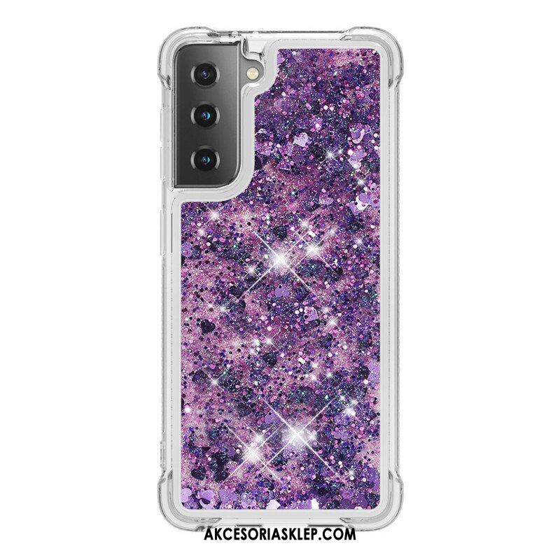 Etui do Samsung Galaxy S21 5G Pragnienia Cekiny