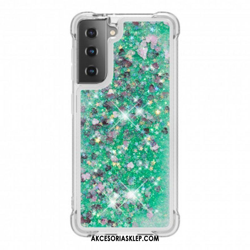 Etui do Samsung Galaxy S21 Plus 5G Pragnienia Cekiny