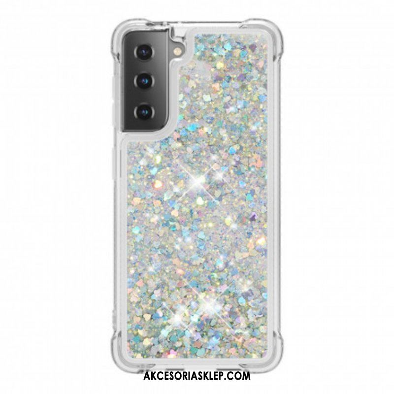 Etui do Samsung Galaxy S21 Plus 5G Pragnienia Cekiny