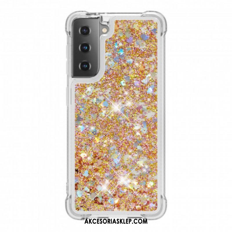 Etui do Samsung Galaxy S21 Plus 5G Pragnienia Cekiny