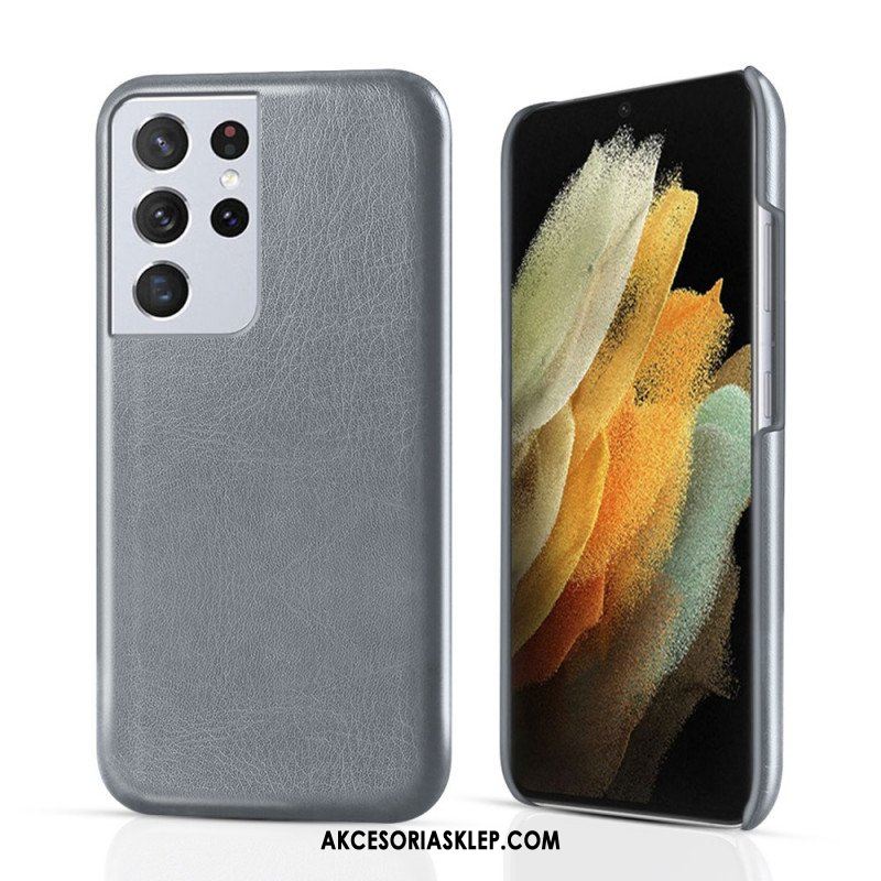 Etui do Samsung Galaxy S21 Ultra 5G Efekt Skóry Ksq