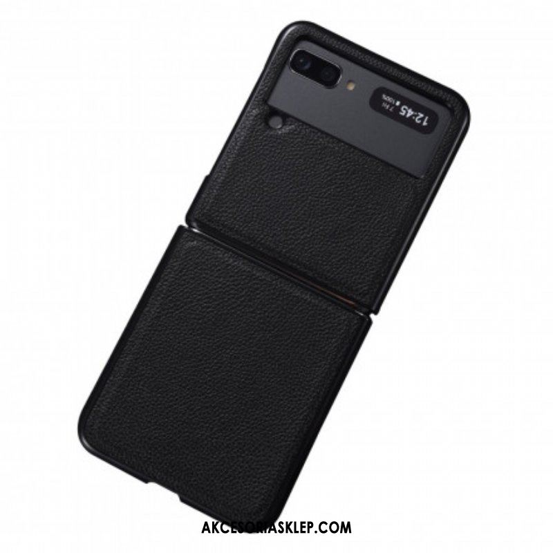 Etui do Samsung Galaxy Z Flip 3 5G Etui Folio Prawdziwa Skóra