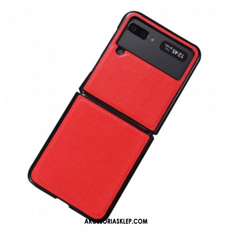 Etui do Samsung Galaxy Z Flip 3 5G Etui Folio Prawdziwa Skóra