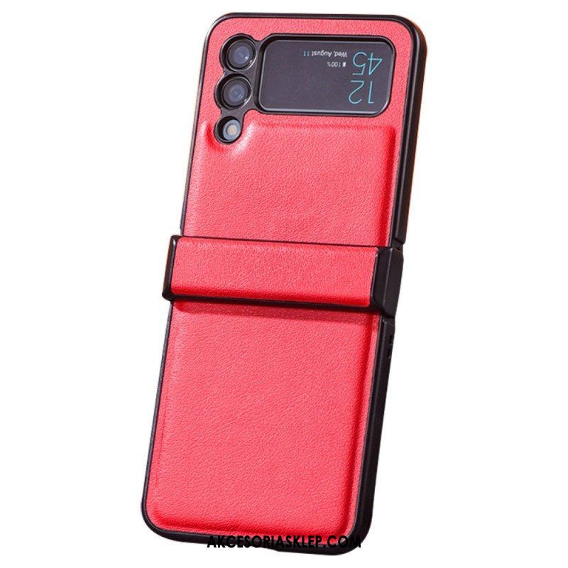 Etui do Samsung Galaxy Z Flip 4 Etui Folio Efekt Skóry Z Zawiasem