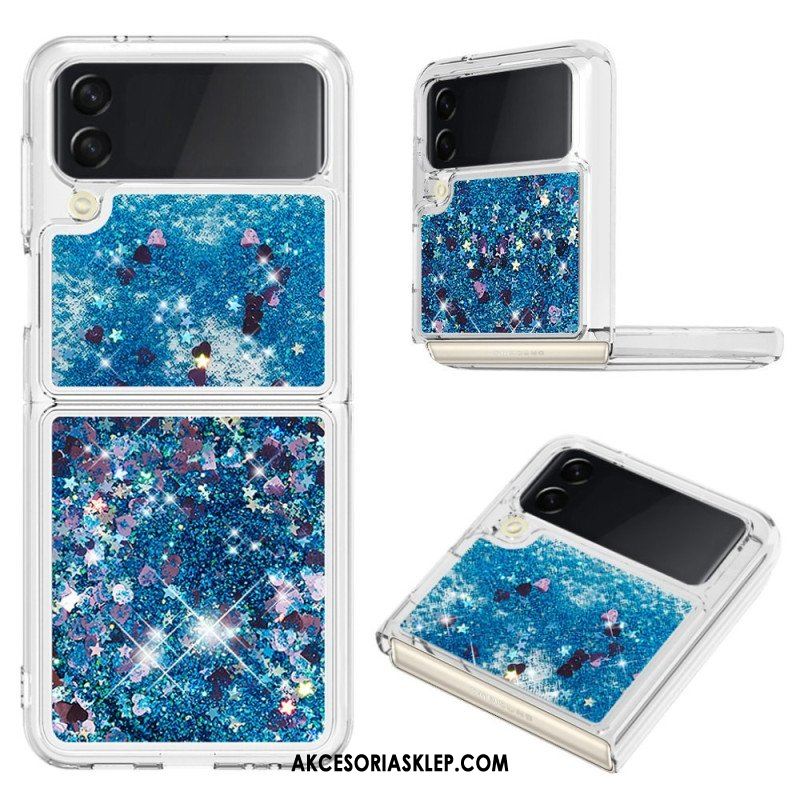 Etui do Samsung Galaxy Z Flip 4 Etui Folio Kolorowe Cekiny