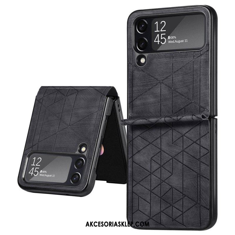 Etui do Samsung Galaxy Z Flip 4 Etui Folio Linie Geometryczne