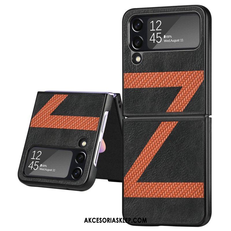 Etui do Samsung Galaxy Z Flip 4 Etui Folio Stylowa Skórzana Konstrukcja Z