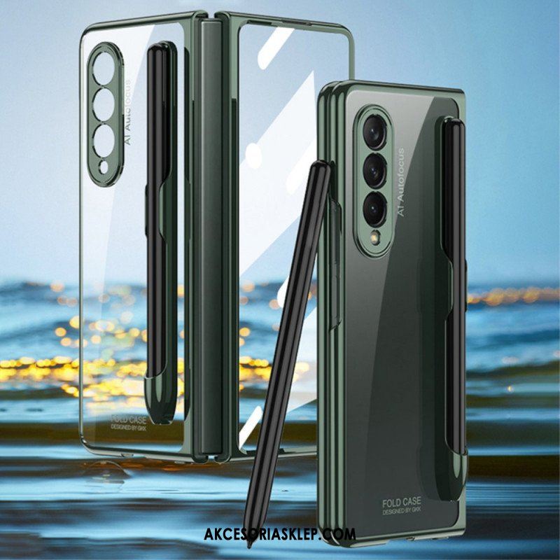 Etui do Samsung Galaxy Z Fold 3 5G Przezroczysty Z Uchwytem Na Rysik Gkk