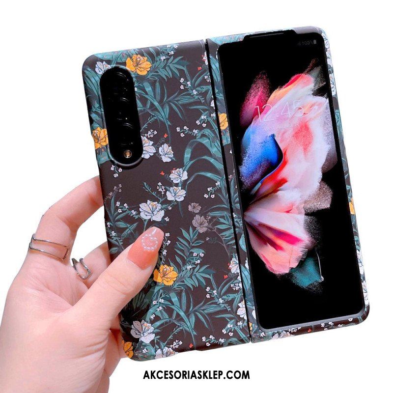 Etui do Samsung Galaxy Z Fold 4 Kwiaty Tapeta