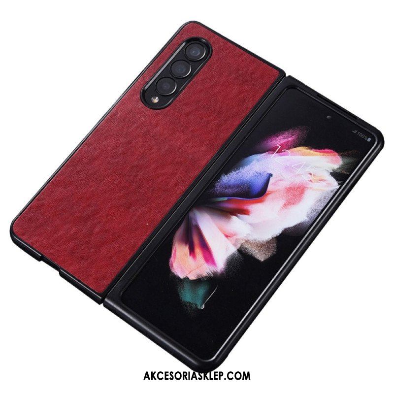 Etui do Samsung Galaxy Z Fold 4 Nylonowa Tekstura Ze Sztucznej Skóry