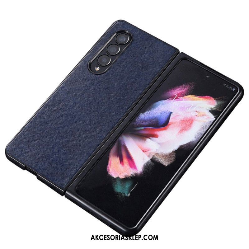 Etui do Samsung Galaxy Z Fold 4 Nylonowa Tekstura Ze Sztucznej Skóry