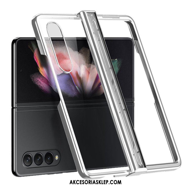 Etui do Samsung Galaxy Z Fold 4 Przezroczysty Metaliczny Zawias