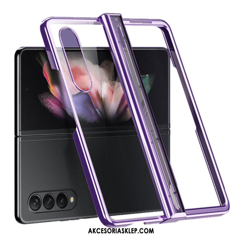 Etui do Samsung Galaxy Z Fold 4 Przezroczysty Metaliczny Zawias