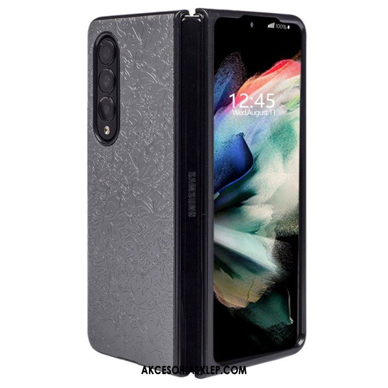 Etui do Samsung Galaxy Z Fold 4 Reliefowa Arabeska