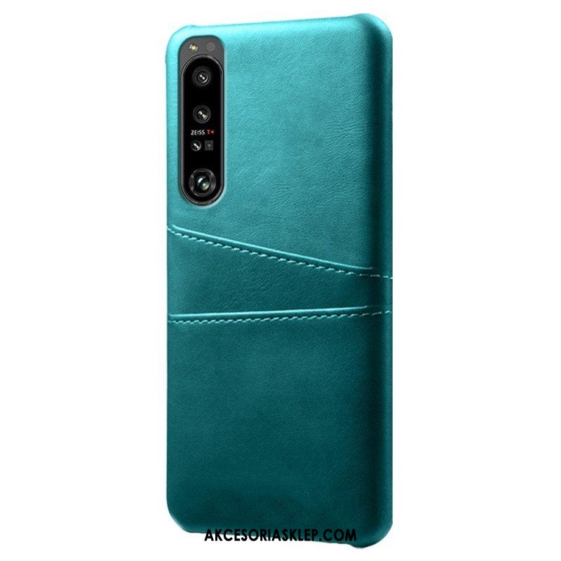 Etui do Sony Xperia 1 IV Etui Na Karty Z Efektem Skóry